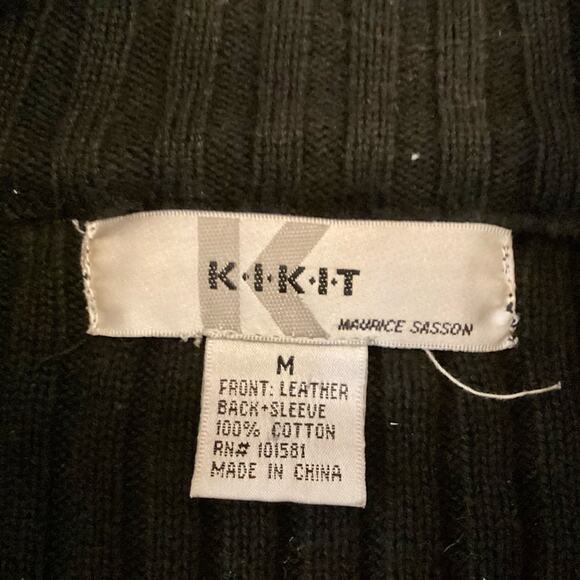 KIKIT Black Leather Vest - Picture 2 of 5